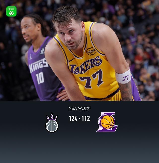 完美体育登录入口-湖人112-124不敌背靠背国王，东契奇42+7+8，詹姆斯22分，威少22+7